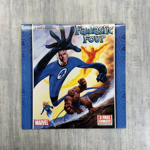Marvel Fanastic 4 X-Men Justice League 4 Calenders Unused 2003 2004 2005 Vintage - Picture 14 of 16